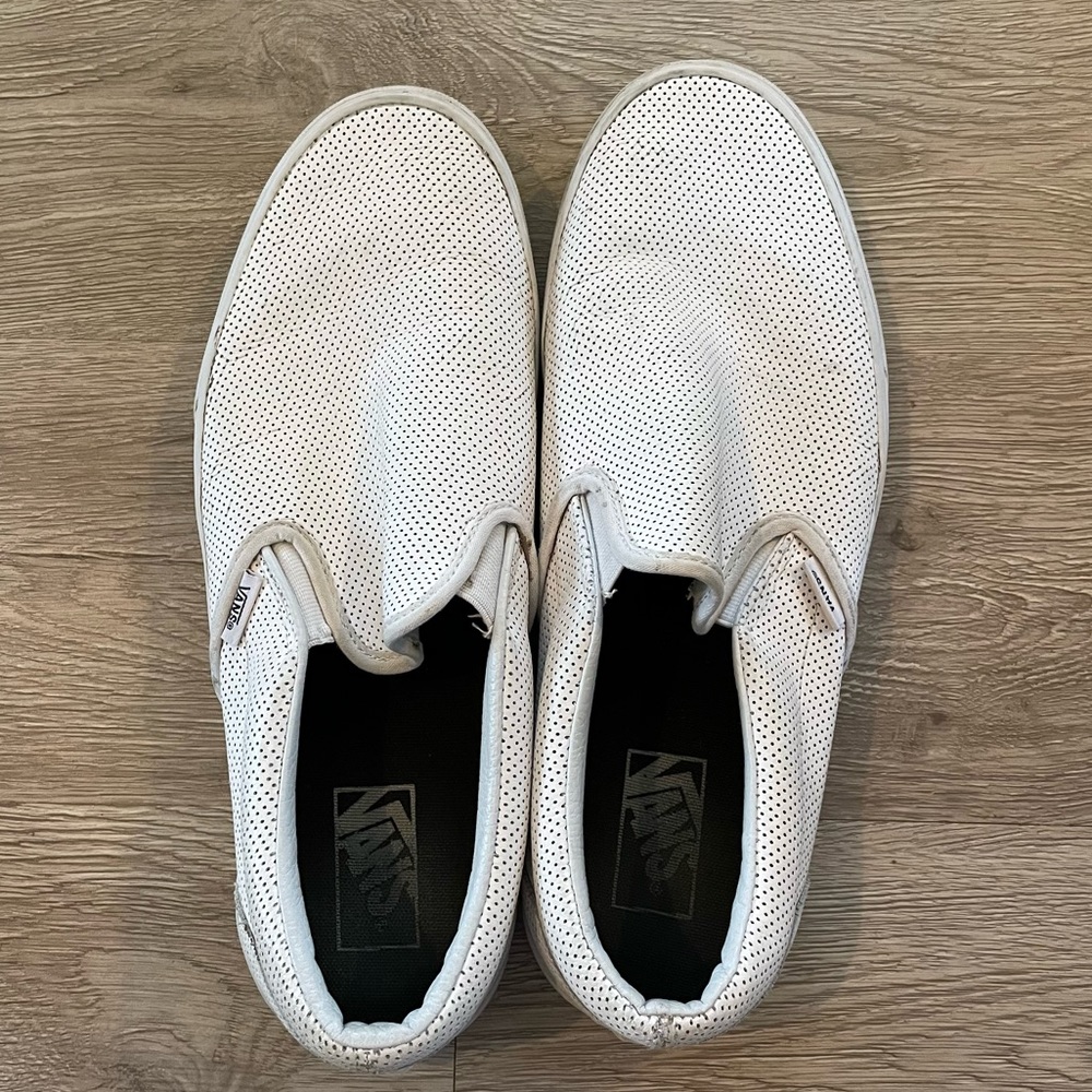 Vans Off The Wall Perf Leather Slip On Shoes